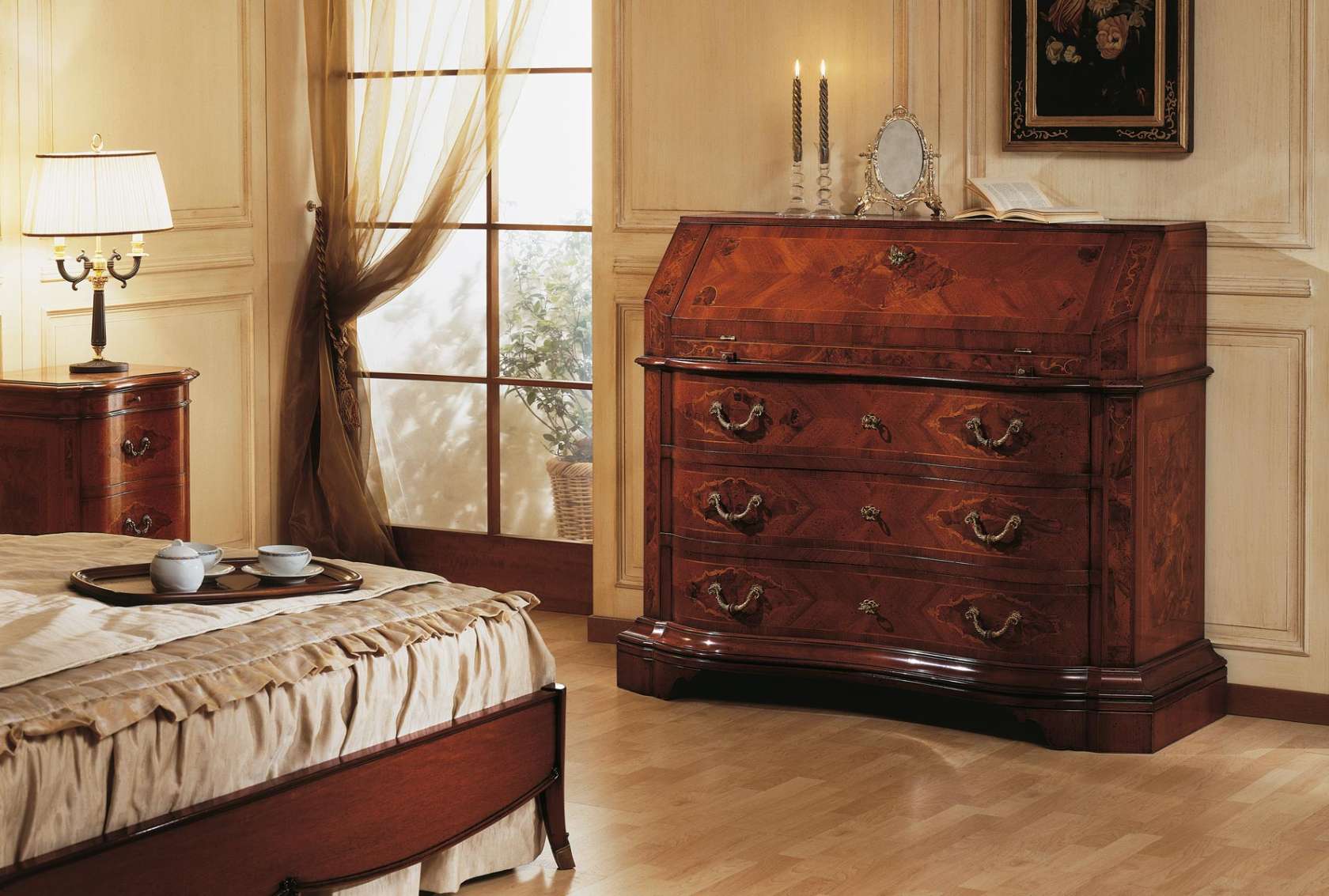 collezione mobili classici 700 lombardo trumeau in noce
