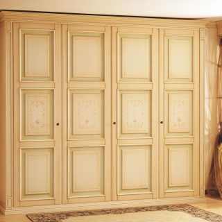 Classic modular wardrobe Oxford with carved pillars