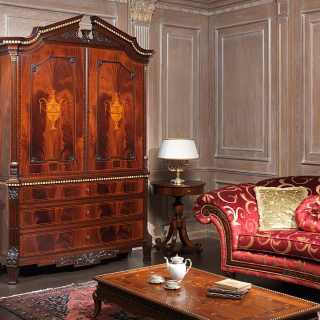 Neoclassic mahogany bureau
