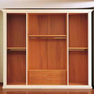 Classic wardrobe Oxford collection with wooden interiors