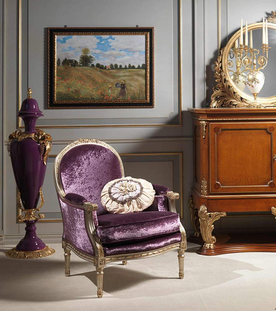 Salotto stile Luigi XVI, poltrona Rialto
