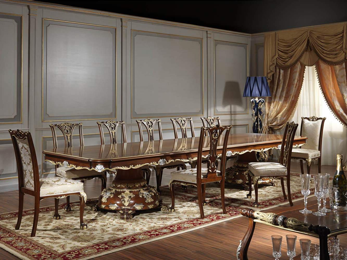 Sala in stile classico Luigi XV